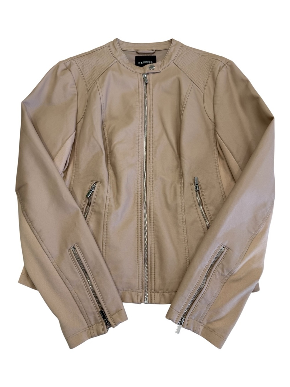 Express Faux Leather Moto Jacket Biker Jacket Size L